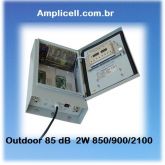 Repetidor outdoor 2w 85 dB,wcdma profissional, 3G 2100 MHZ